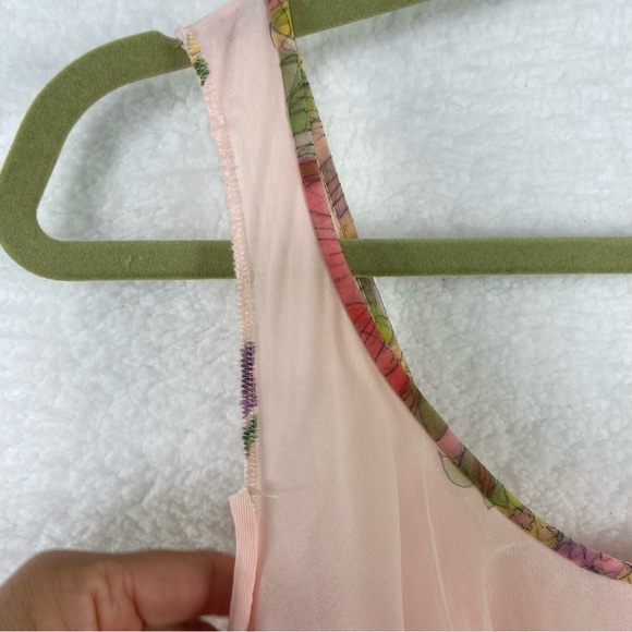 Vintage house dress floral flowers garden party lined netted maxi dress. Large - Picture 8 of 14